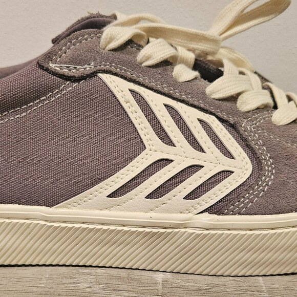 Cariuma Catiba Pro Low Skateboarding Shoes - Grey Contrast/Ivory - Picture 12 of 16